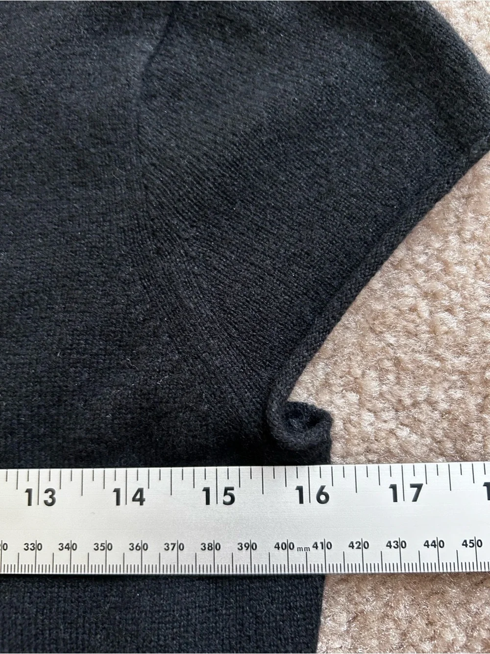 J. Crew Black Cashmere Short Sleeve Sweater